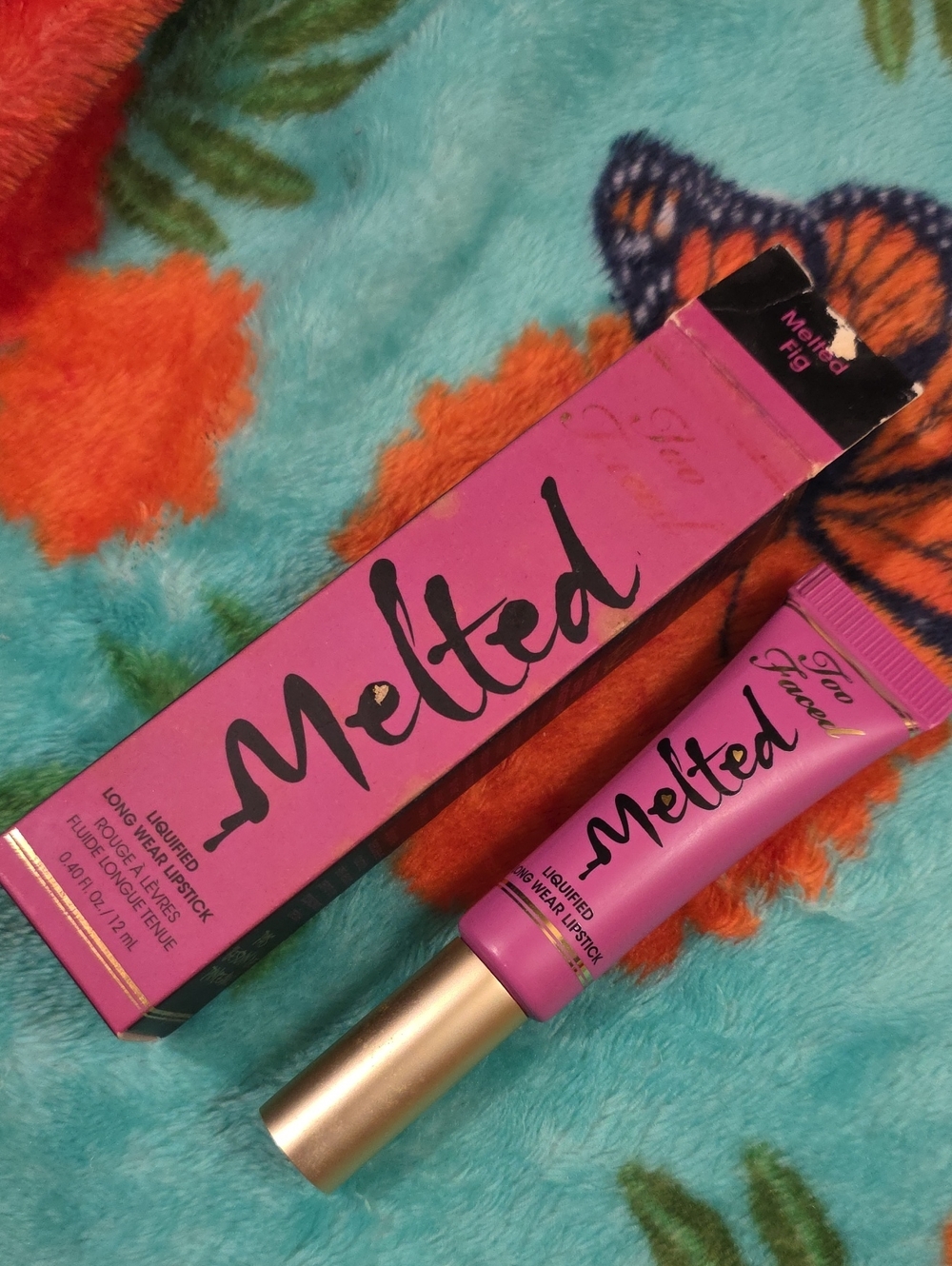 Too Faced Melted Fig Liquified Long Wear Lipstick NIB Full Size